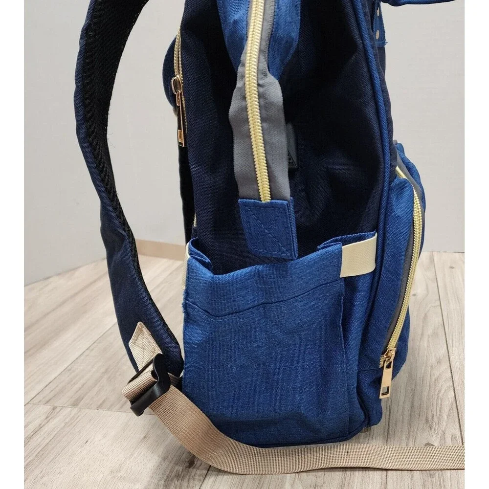 Baby Diaper Bag Maternity Backpack Travel Bag - Dark Blue